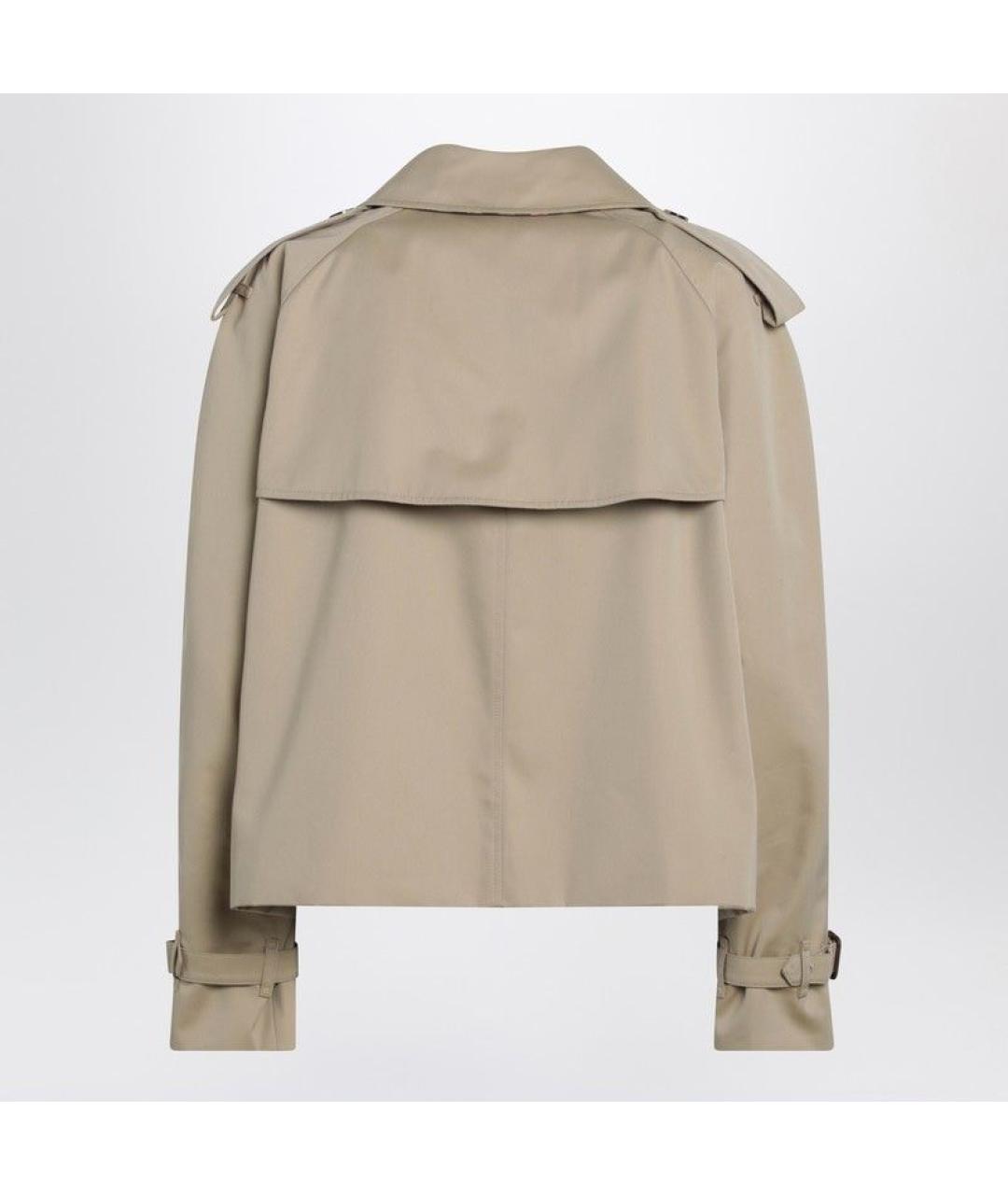 BURBERRY Бежевый хлопковый тренч/плащ, фото 2