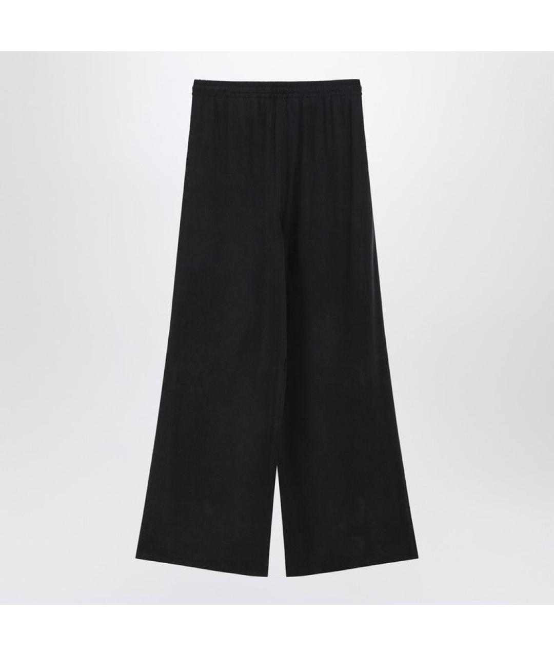 MAX MARA Синие шелковые прямые брюки, фото 2