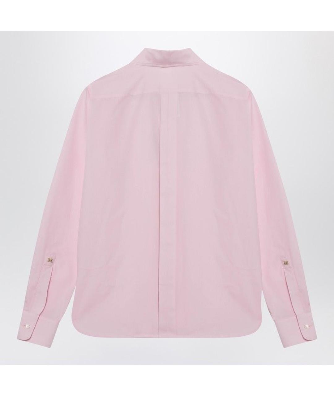 MAX MARA Розовая хлопковая рубашка, фото 2