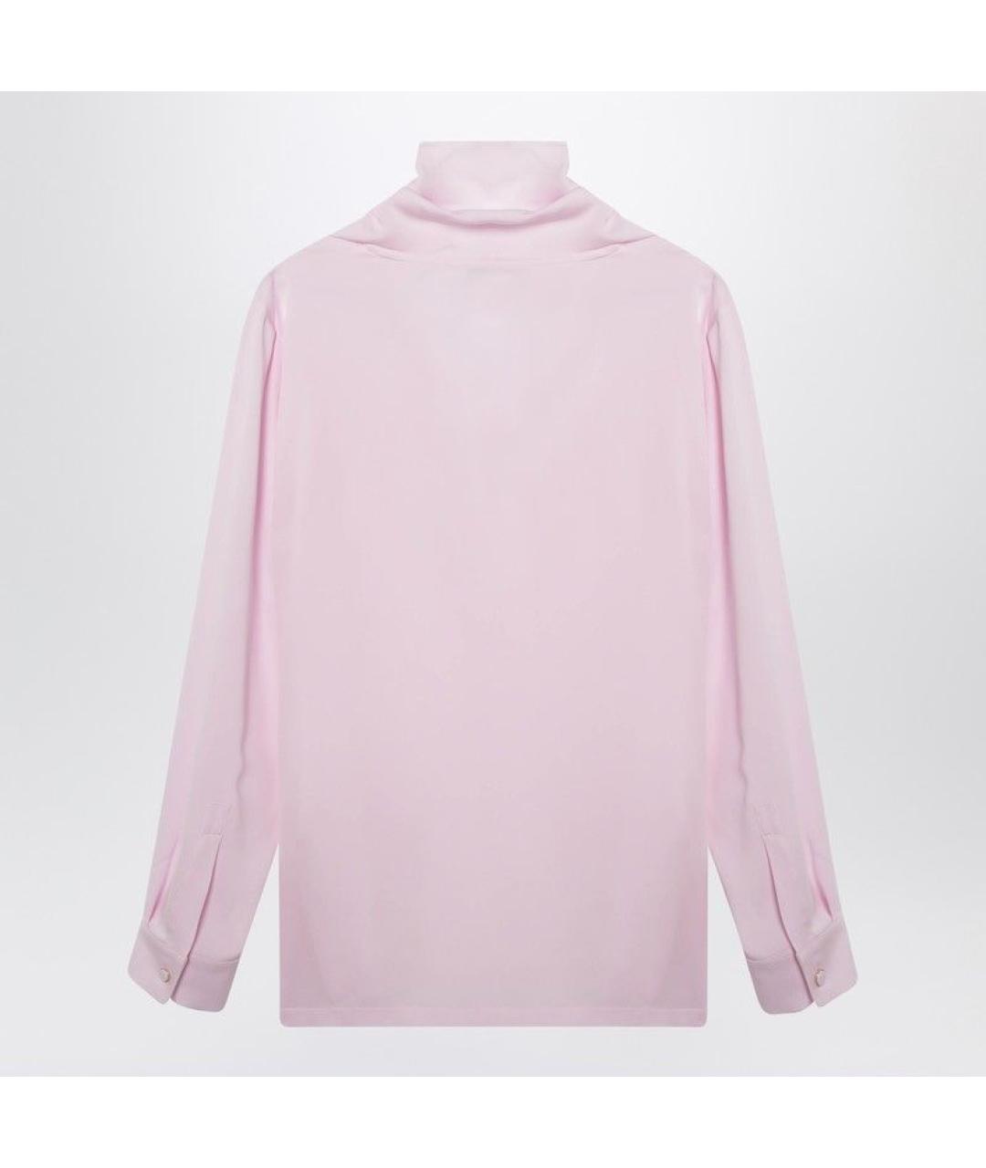 MAX MARA Розовая шелковая рубашка, фото 2