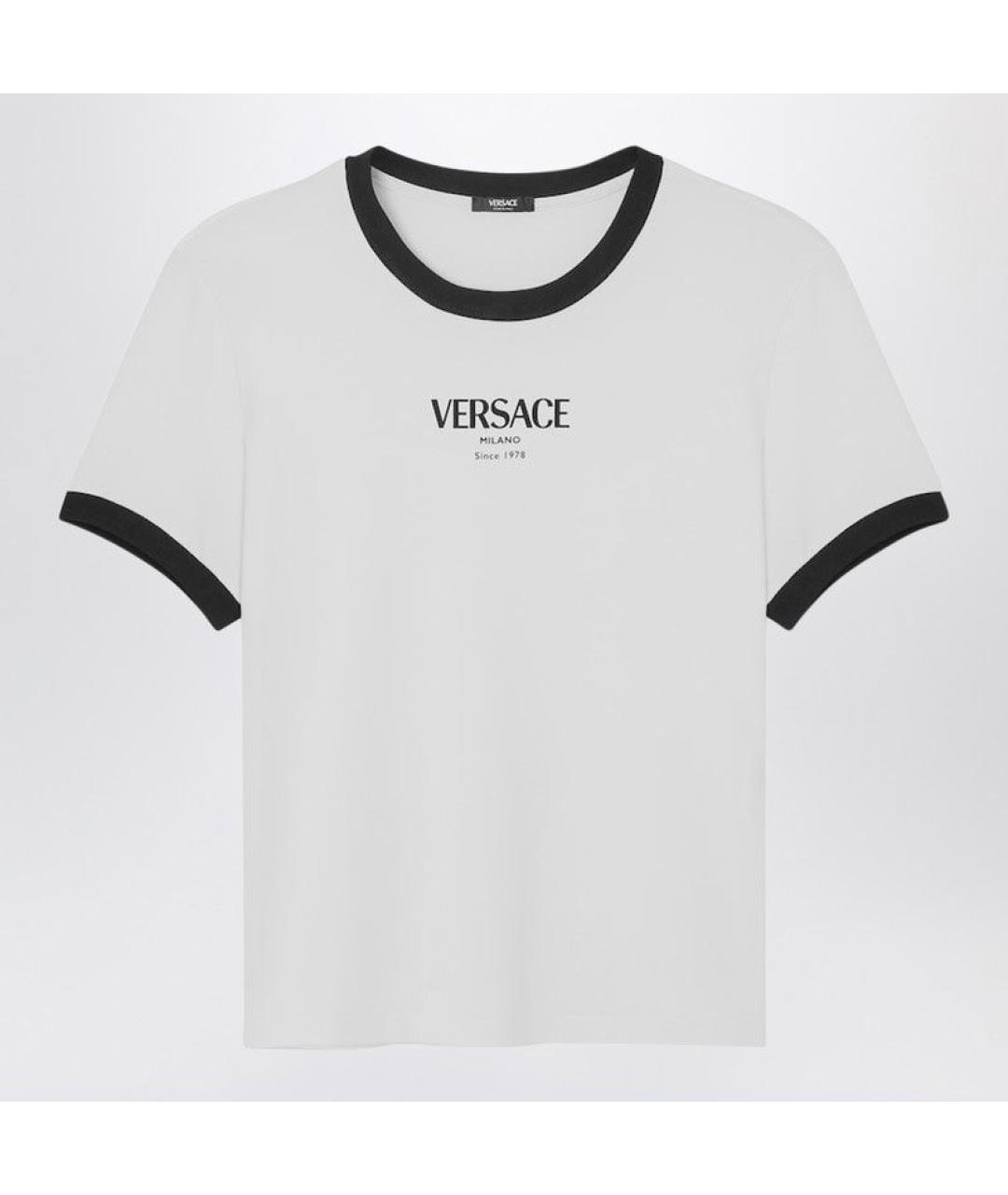 VERSACE Белая вискозная футболка, фото 3