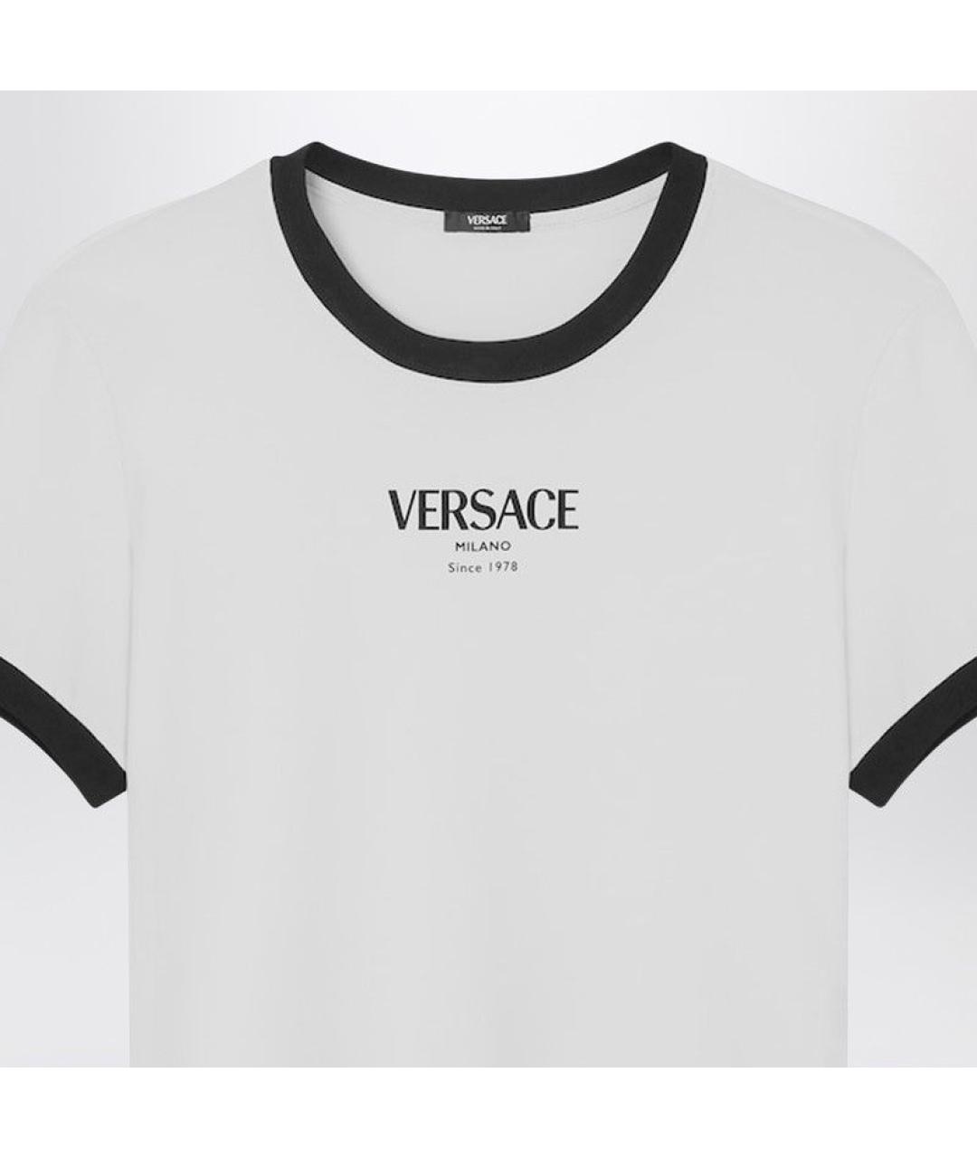 VERSACE Белая вискозная футболка, фото 2