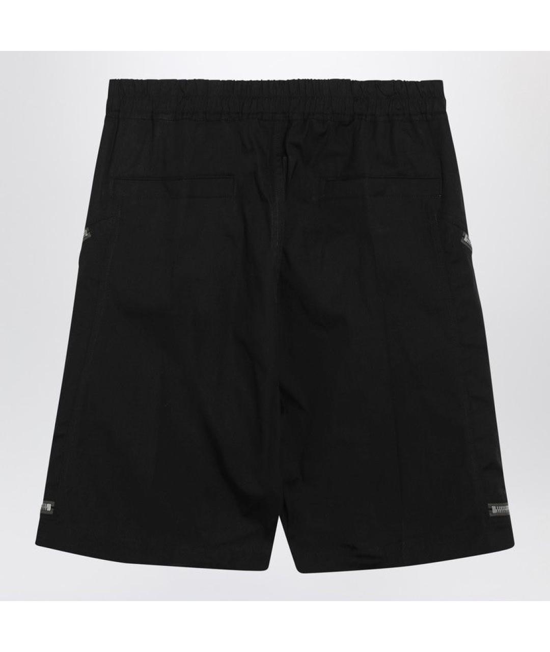 RICK OWENS Черные хлопковые шорты, фото 2