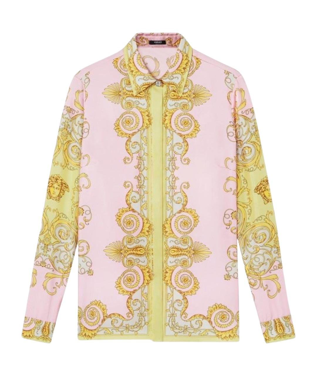 VERSACE Мульти шелковая рубашка, фото 1