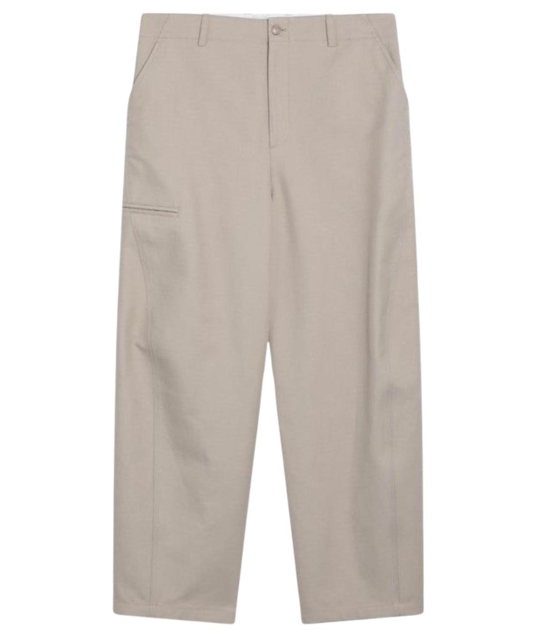 GIVENCHY Бежевые хлопковые повседневные брюки, фото 1