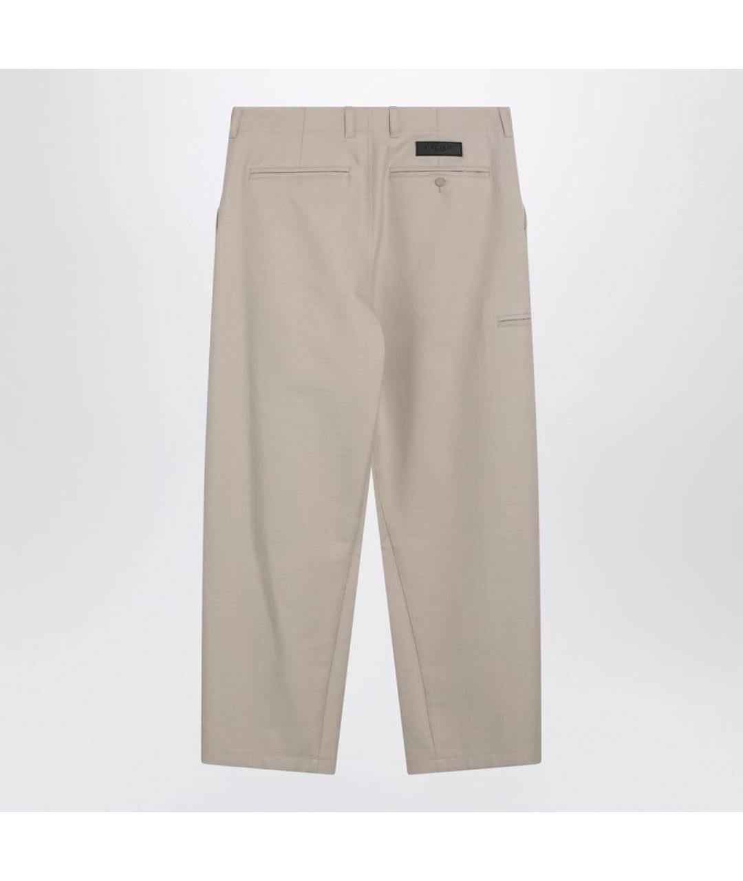 GIVENCHY Бежевые хлопковые повседневные брюки, фото 2