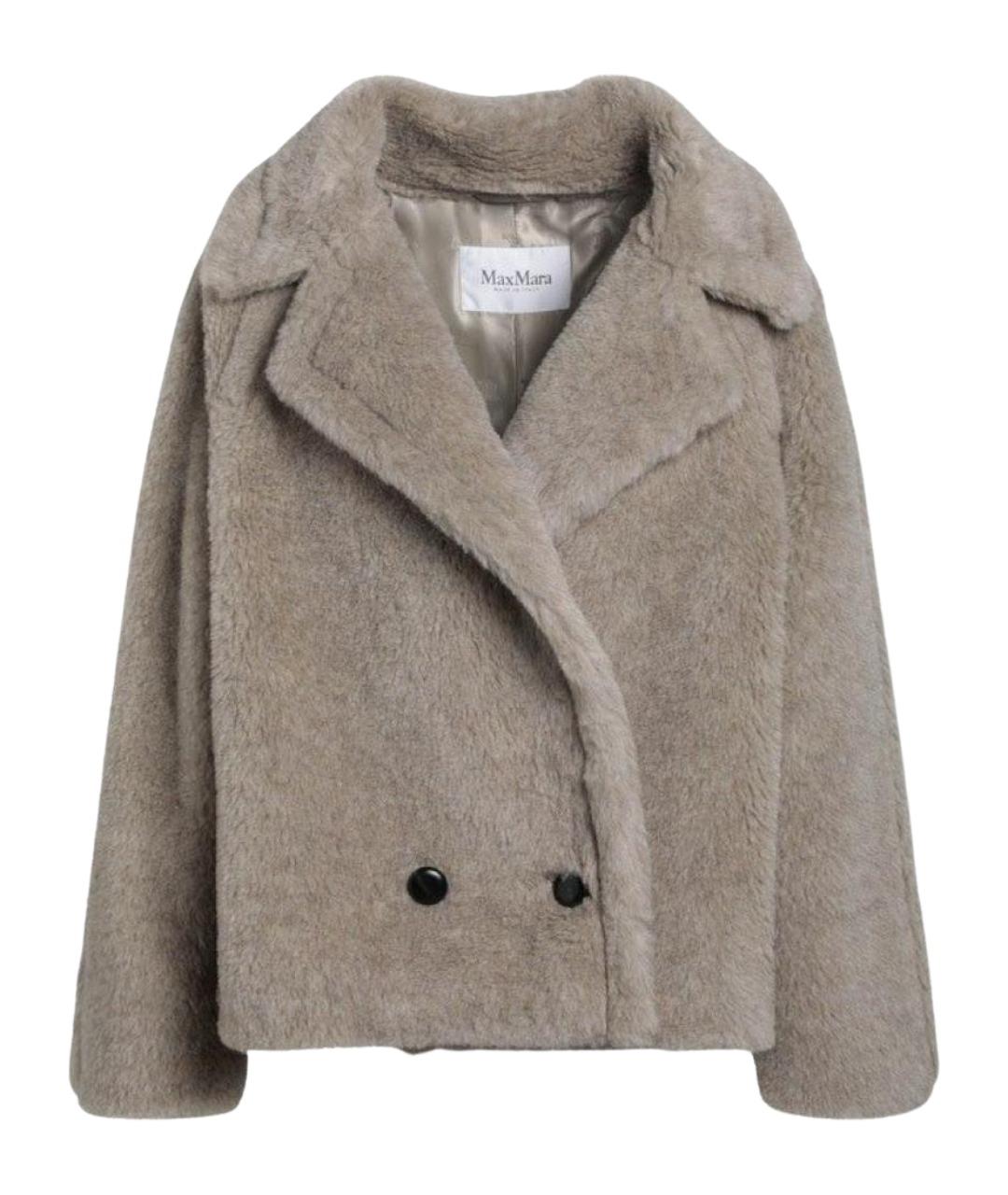 MAX MARA Бежевое шерстяное пальто, фото 1