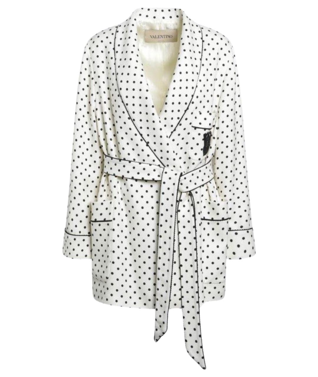 VALENTINO Бежевый полиэстеровый жакет/пиджак, фото 1