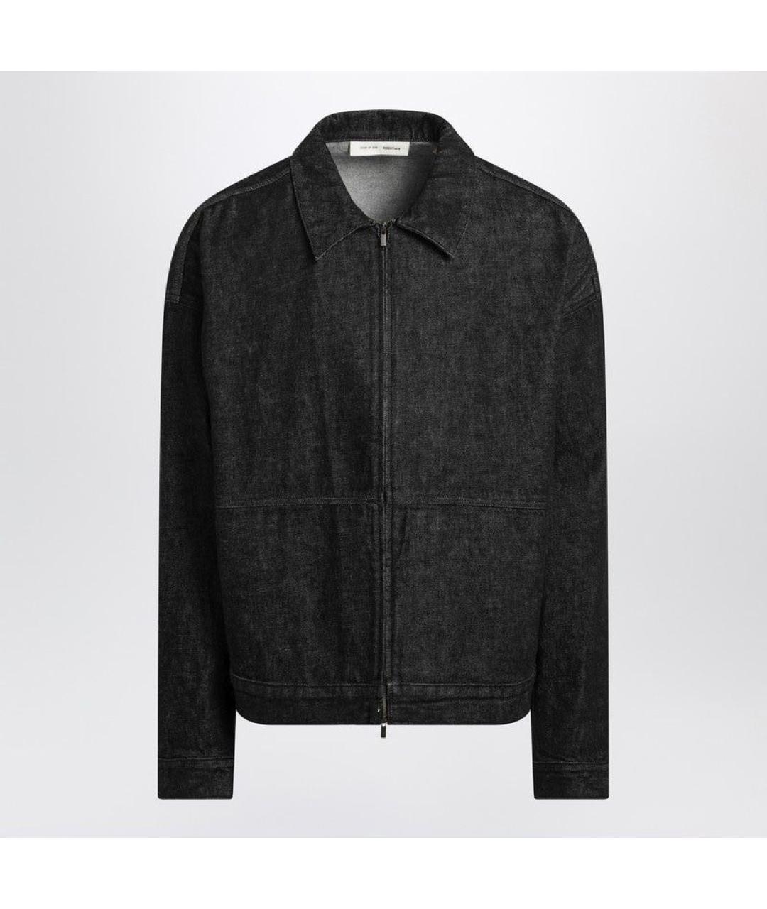 FEAR OF GOD ESSENTIALS Черная хлопковая куртка, фото 3