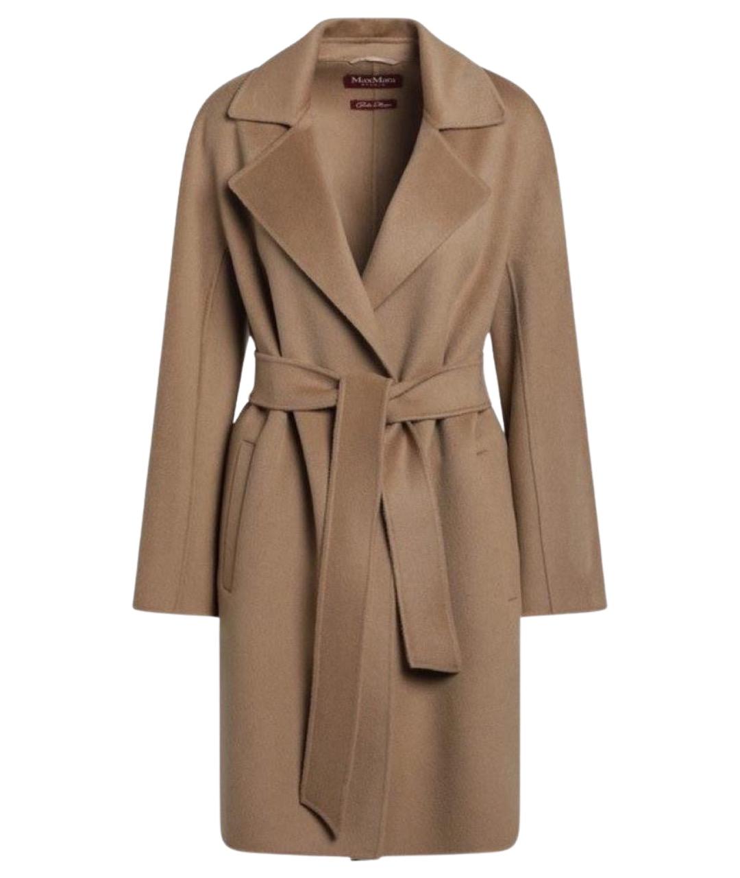 MAX MARA STUDIO Коричневое кашемировое пальто, фото 1