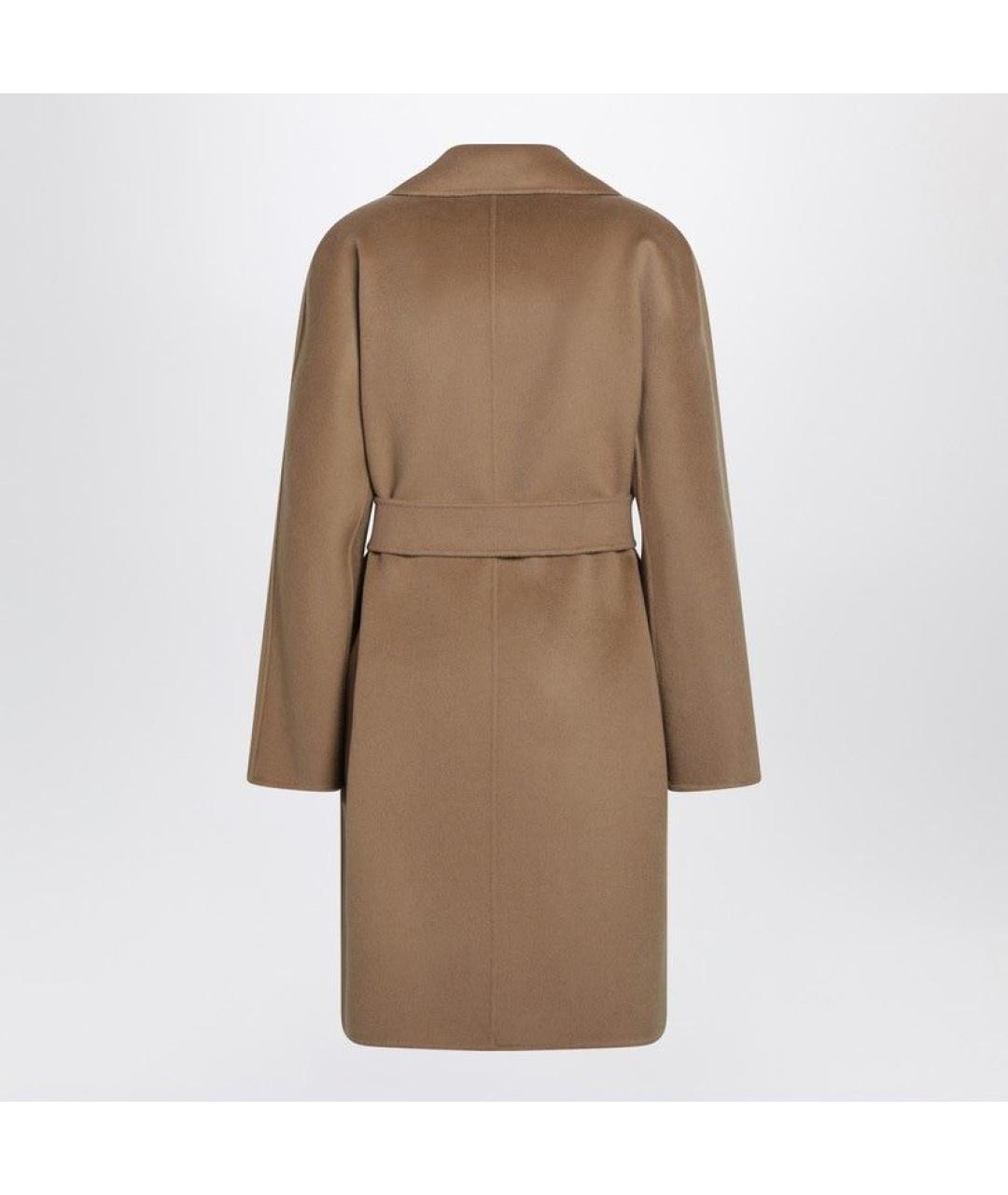 MAX MARA STUDIO Коричневое кашемировое пальто, фото 2