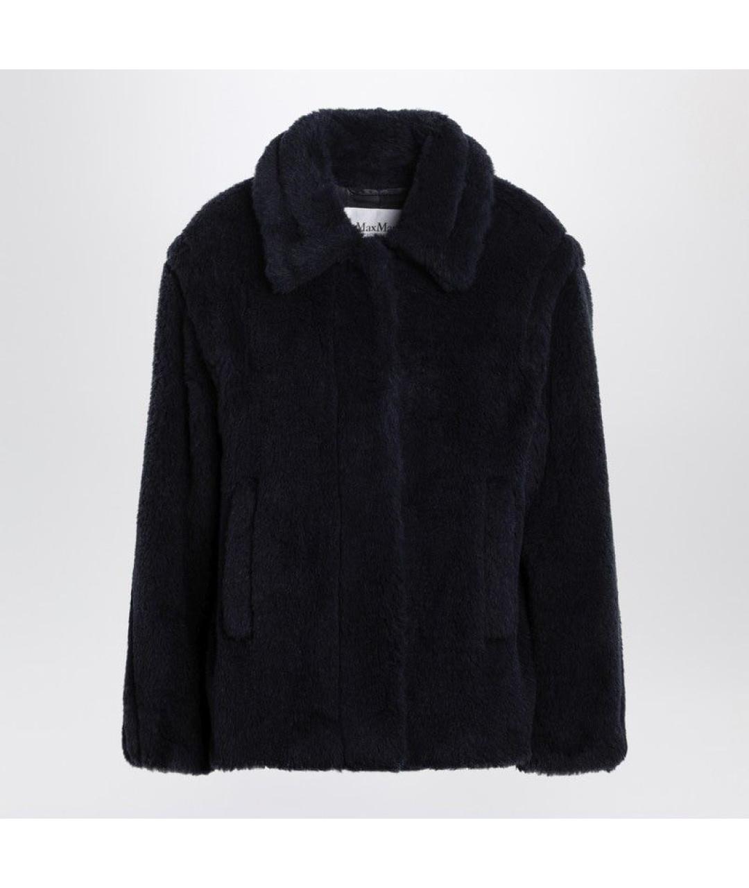 MAX MARA Синее шерстяное пальто, фото 3