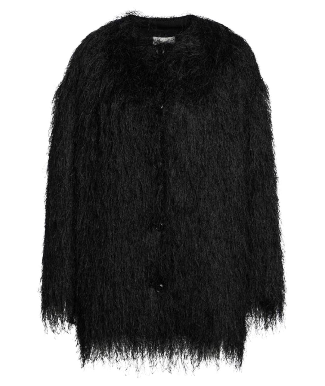 LOULOU STUDIO Черная полиэстеровая шуба, фото 1