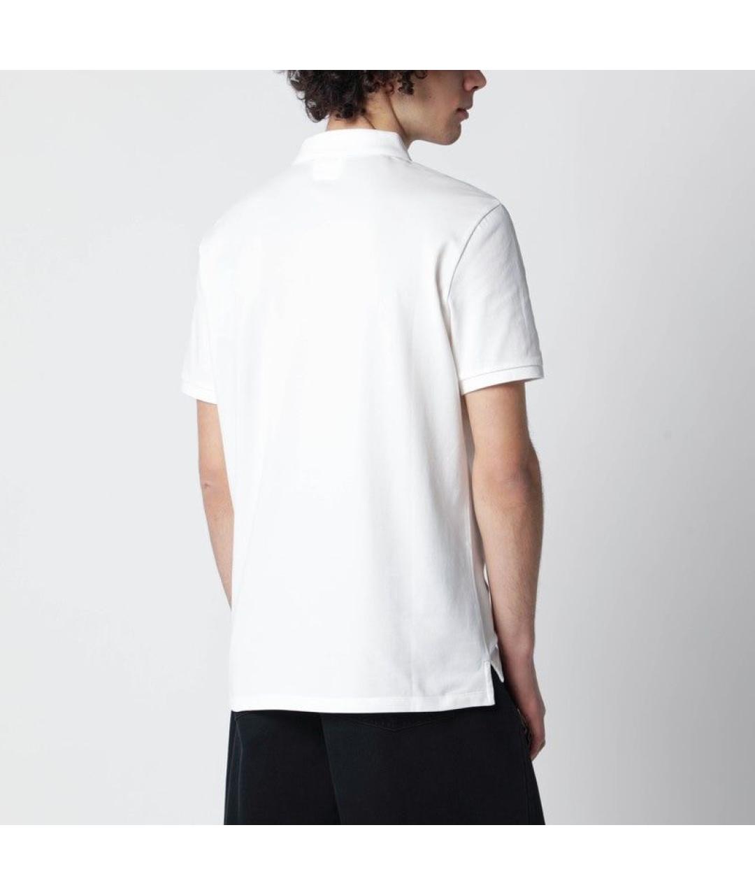 CP COMPANY Белое хлопковое поло с коротким рукавом, фото 3