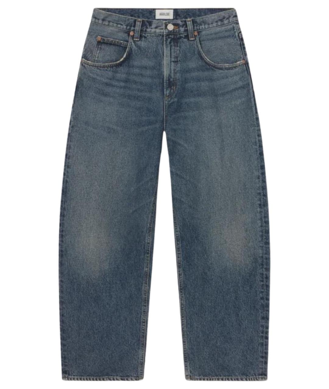 AGOLDE Синие хлопковые прямые джинсы, фото 1
