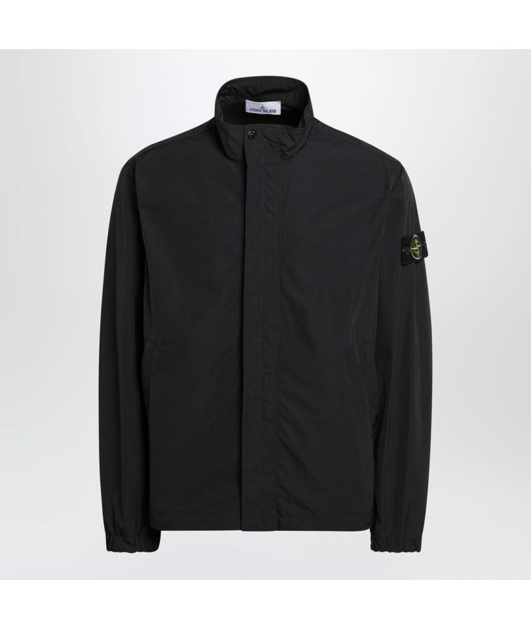 STONE ISLAND Черная полиэстеровая куртка, фото 3