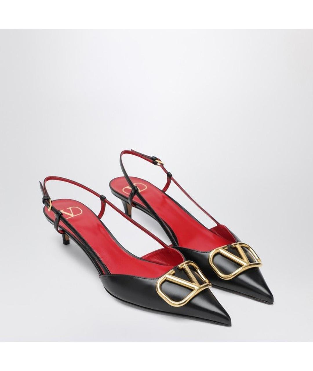 VALENTINO Черные кожаные туфли, фото 3