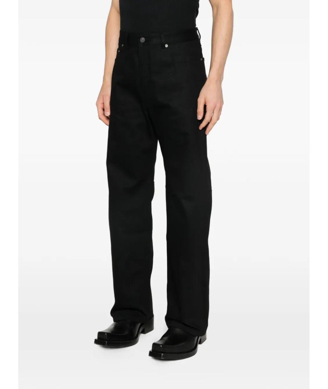 BALENCIAGA Черные хлопковые повседневные брюки, фото 3