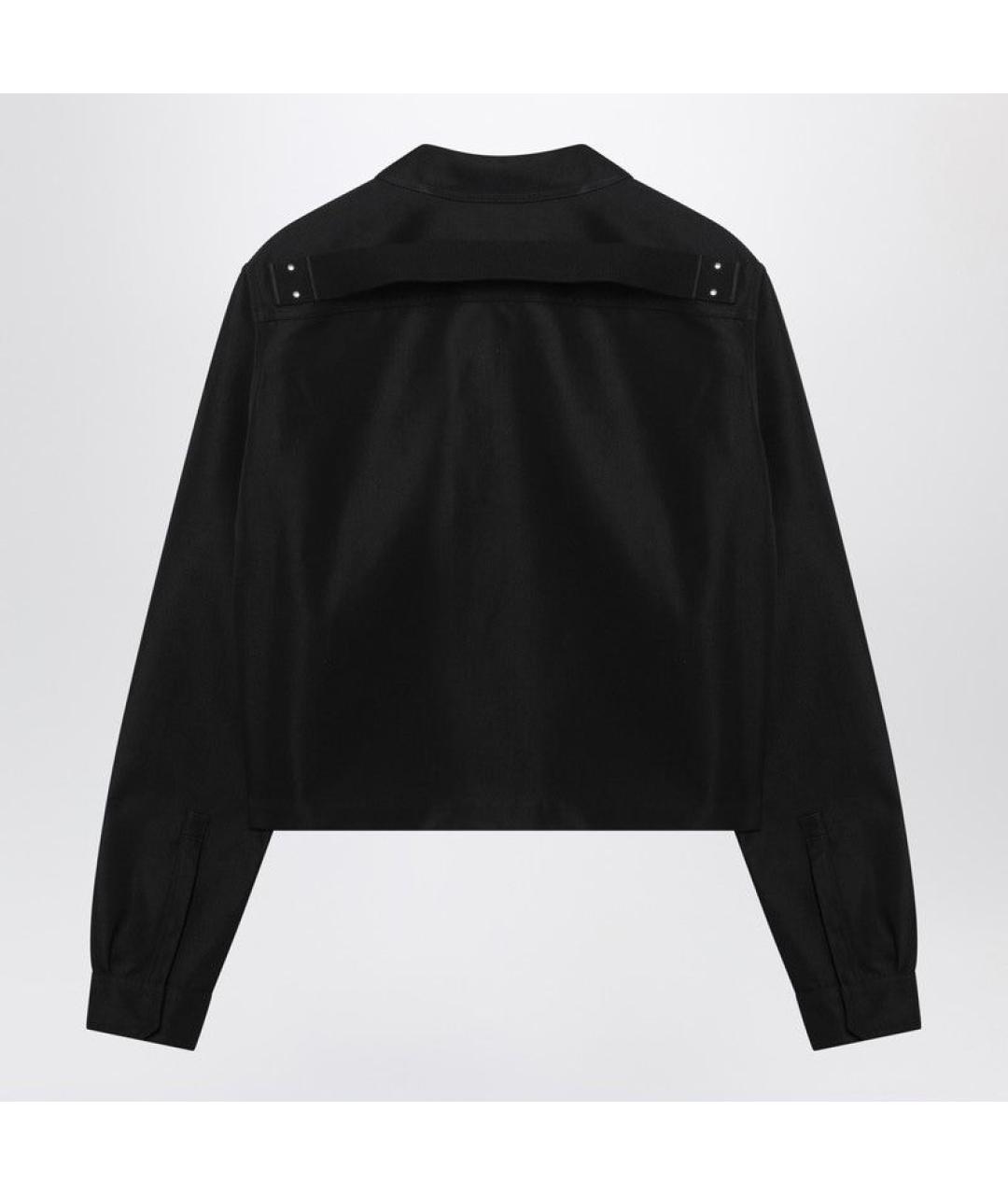 RICK OWENS Черная хлопковая куртка, фото 2