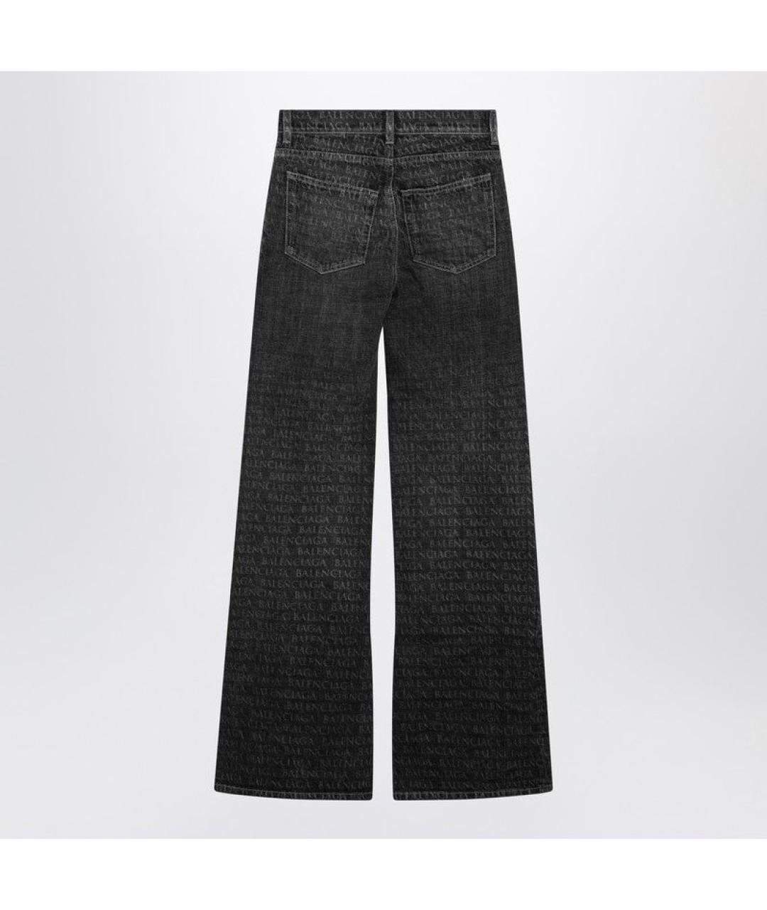 BALENCIAGA Черные хлопковые прямые джинсы, фото 2