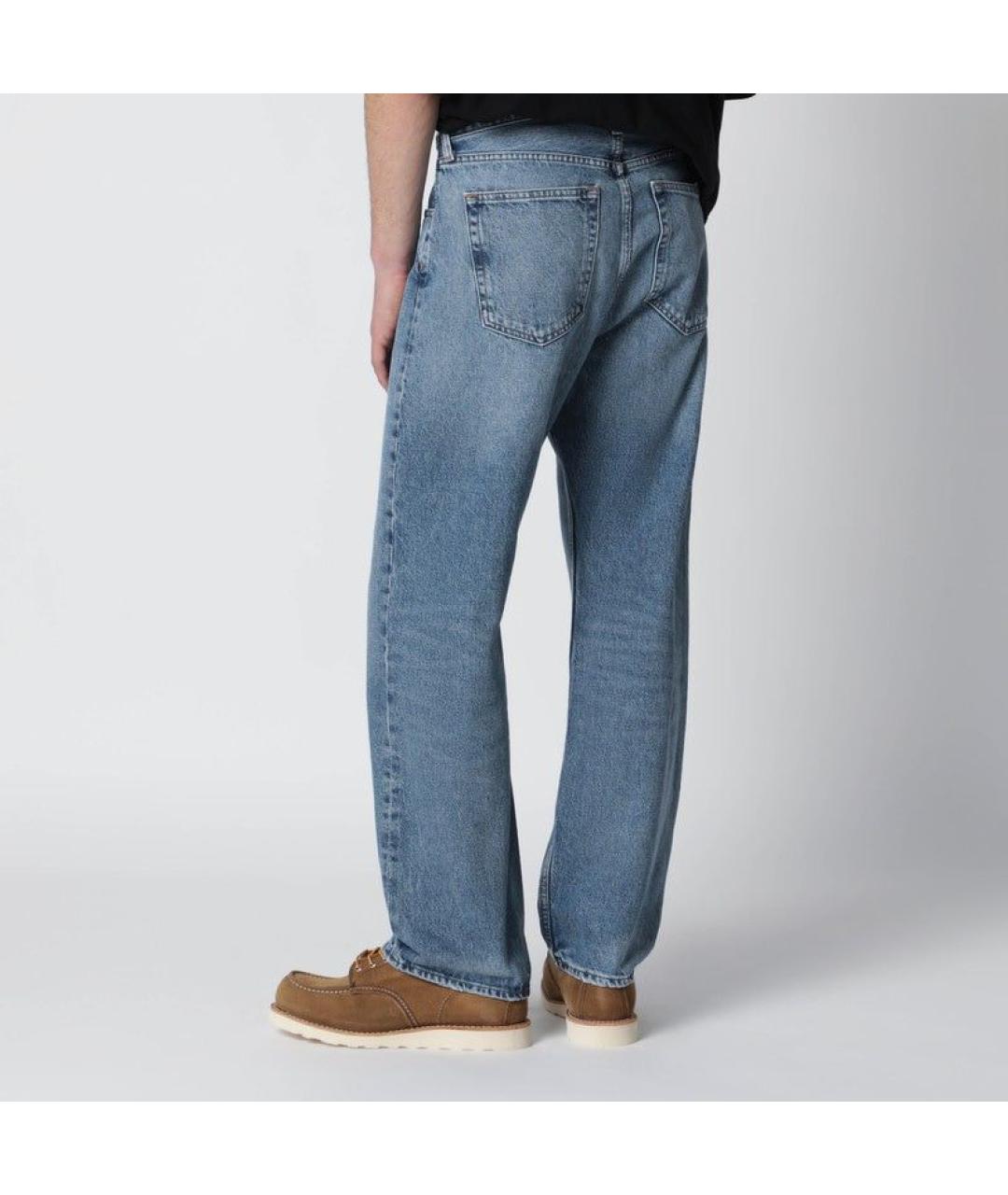 AGOLDE Голубые хлопковые прямые джинсы, фото 3