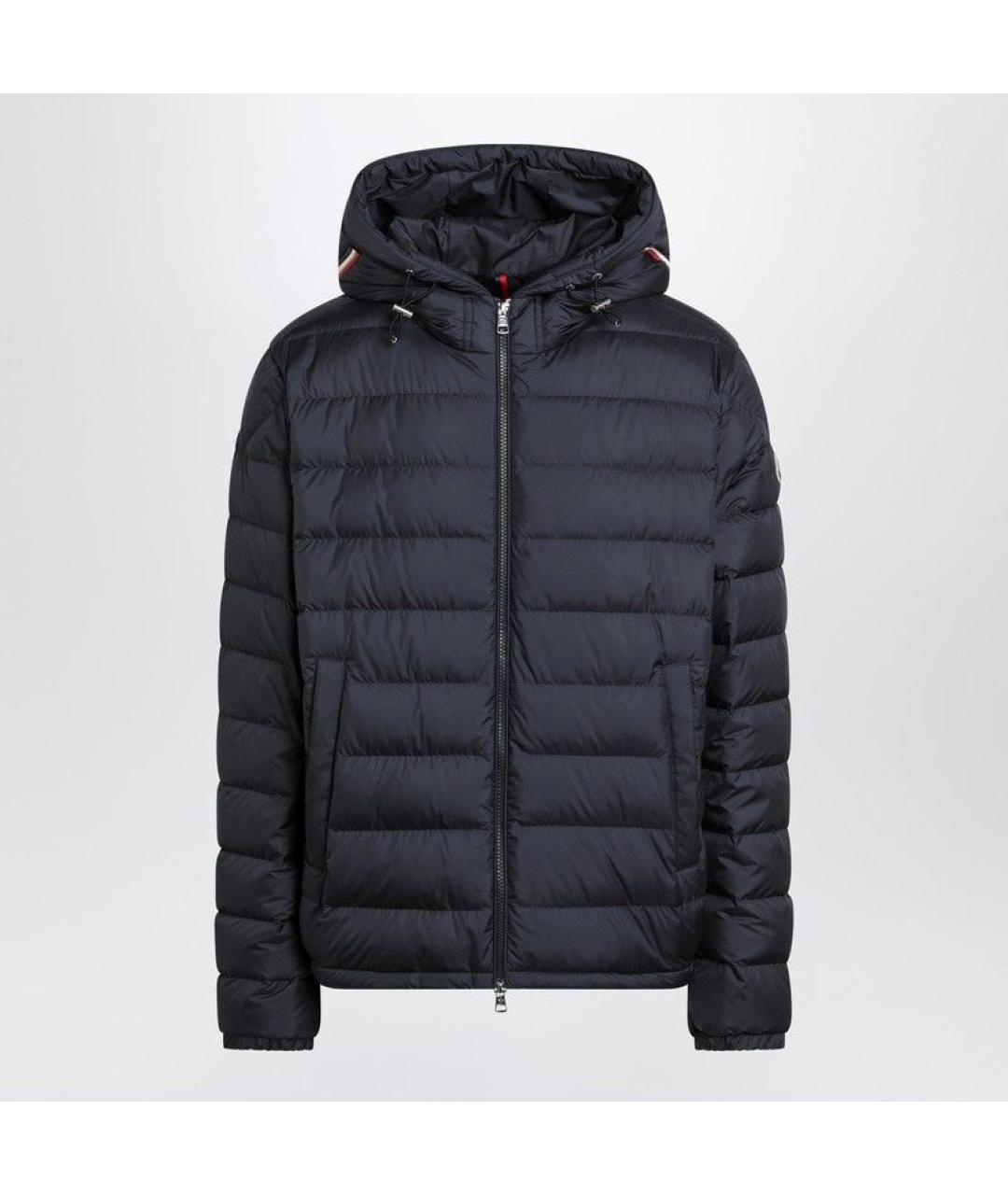 MONCLER Синяя полиэстеровая куртка, фото 3