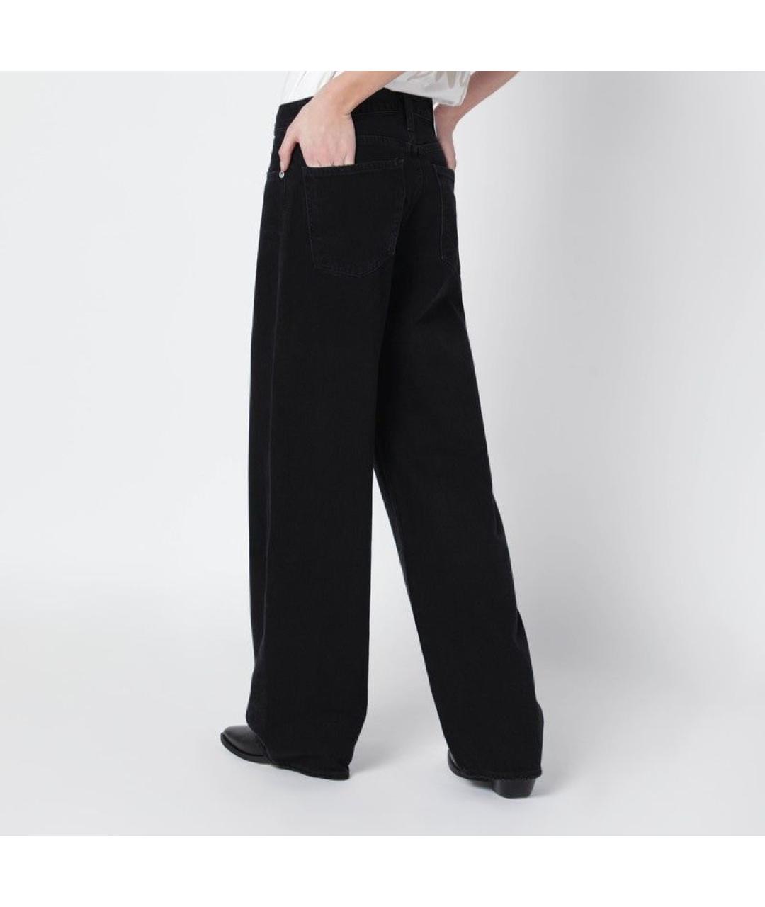 AGOLDE Черные хлопковые прямые джинсы, фото 2