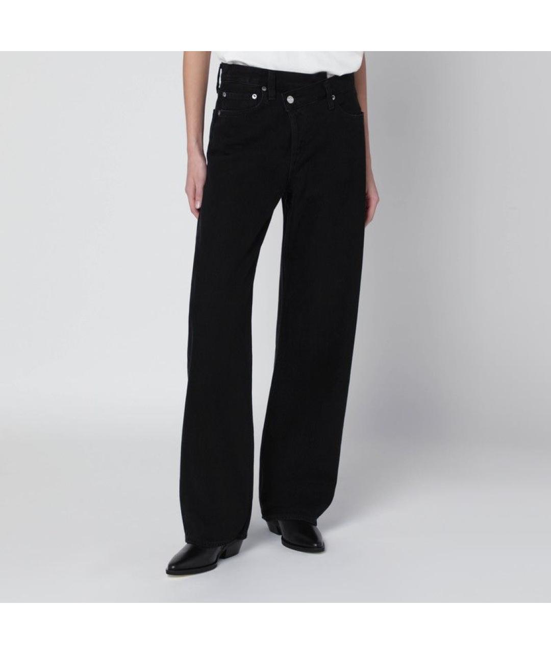 AGOLDE Черные хлопковые прямые джинсы, фото 3