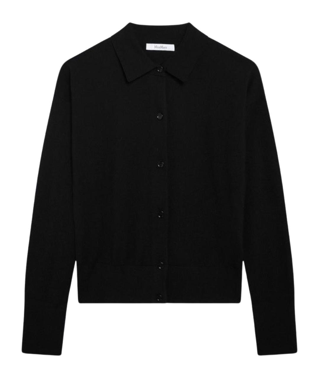 MAX MARA Черный шерстяной кардиган, фото 1