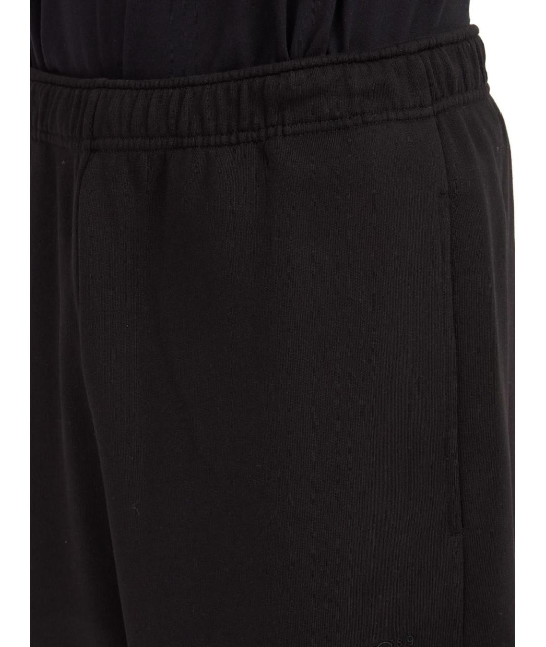 MM6 MAISON MARGIELA Черные хлопковые повседневные брюки, фото 5