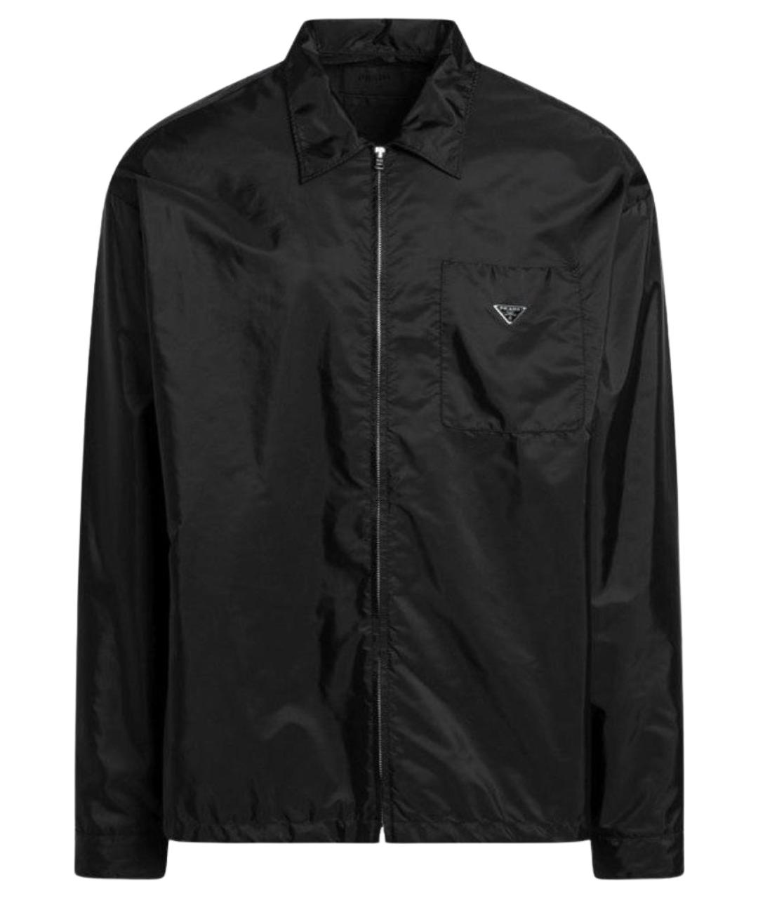 PRADA Черная полиамидовая куртка, фото 1