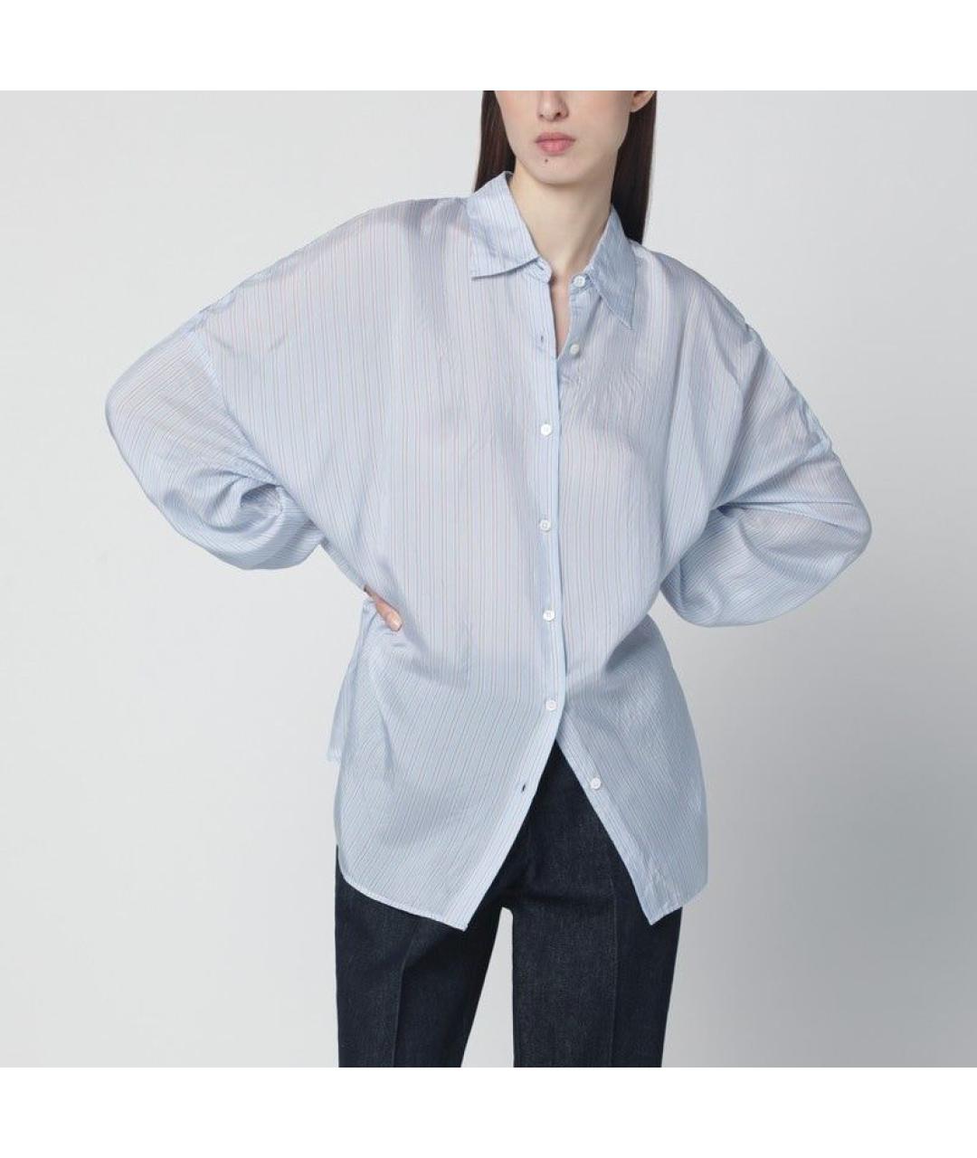 DRIES VAN NOTEN Голубая вискозная рубашка, фото 2