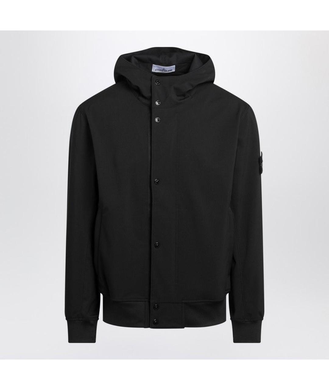 STONE ISLAND Черная полиэстеровая куртка, фото 3