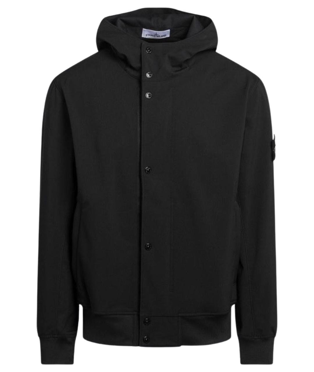 STONE ISLAND Черная полиэстеровая куртка, фото 1