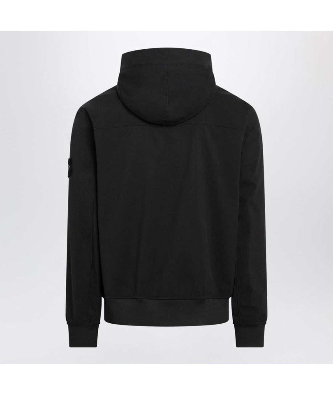 STONE ISLAND Черная полиэстеровая куртка, фото 2
