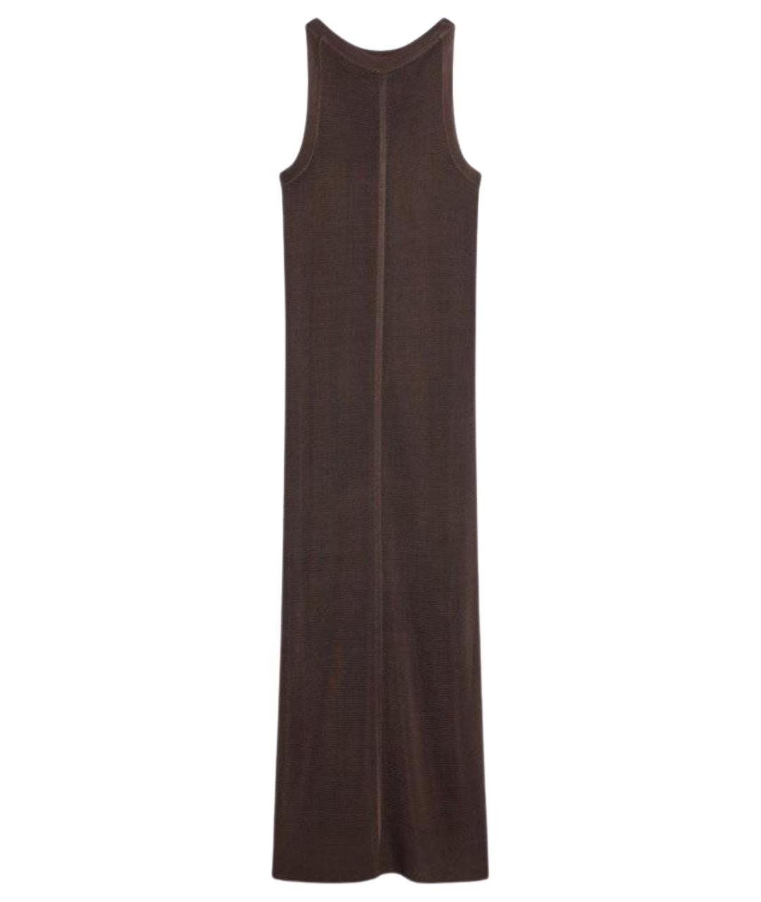 LOULOU STUDIO Коричневое вискозное повседневное платье, фото 1