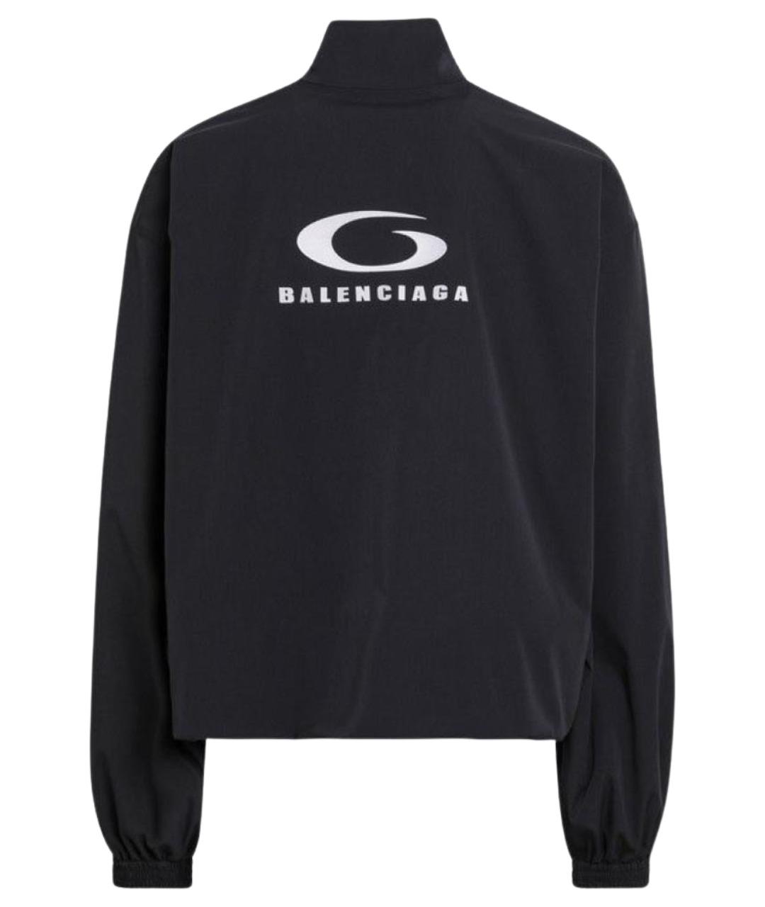 BALENCIAGA Черная полиэстеровая куртка, фото 2