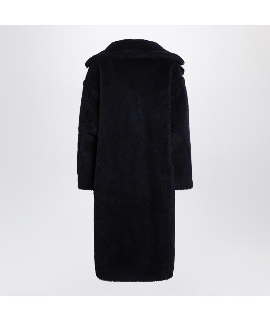 MAX MARA Темно-синее шерстяное пальто, фото 2