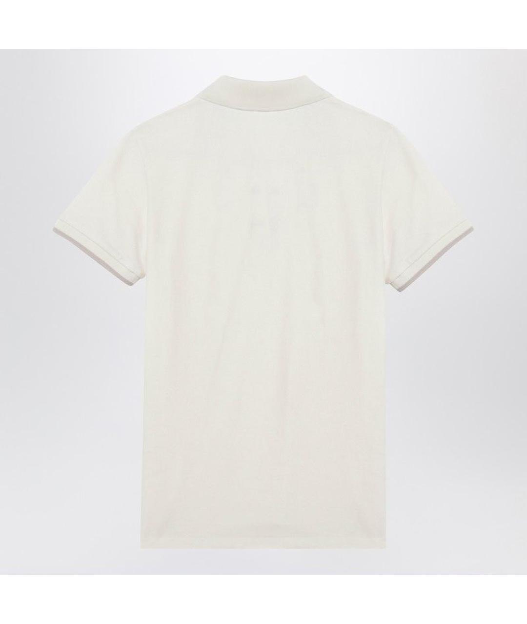 MONCLER Белая хлопковая футболка, фото 2