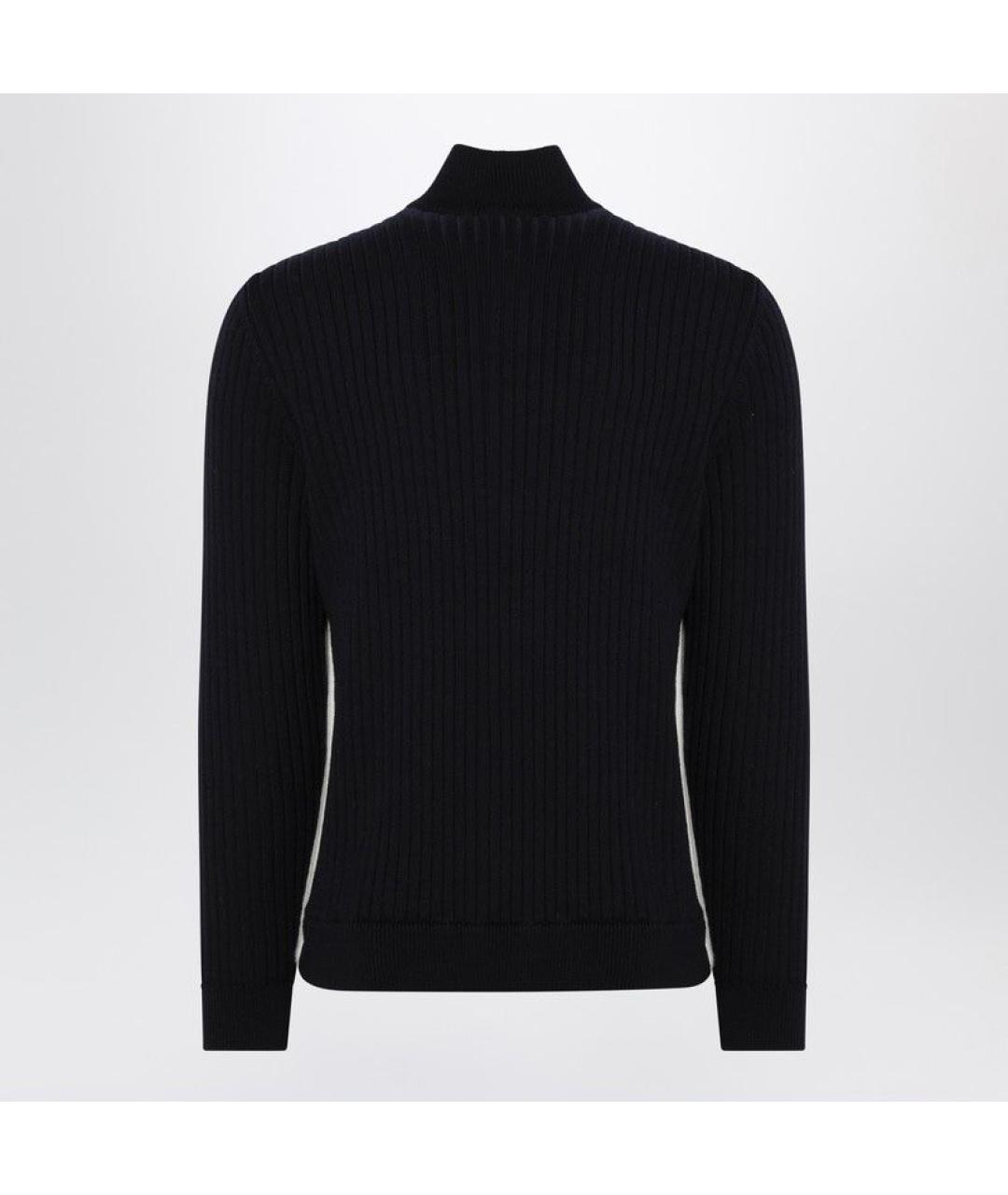 MONCLER Синяя полиэстеровая куртка, фото 3