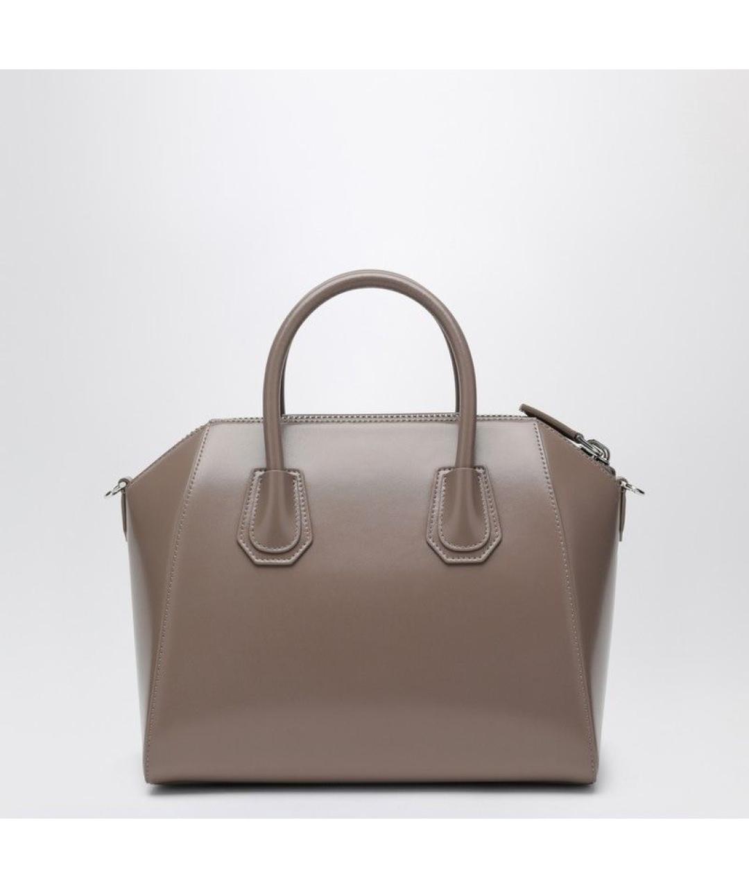 GIVENCHY Серая кожаная сумка тоут, фото 2