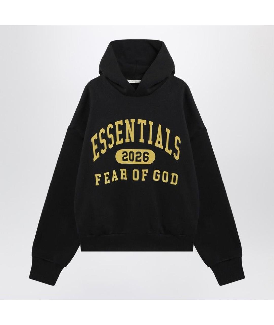 FEAR OF GOD ESSENTIALS Черный хлопковый джемпер / свитер, фото 3