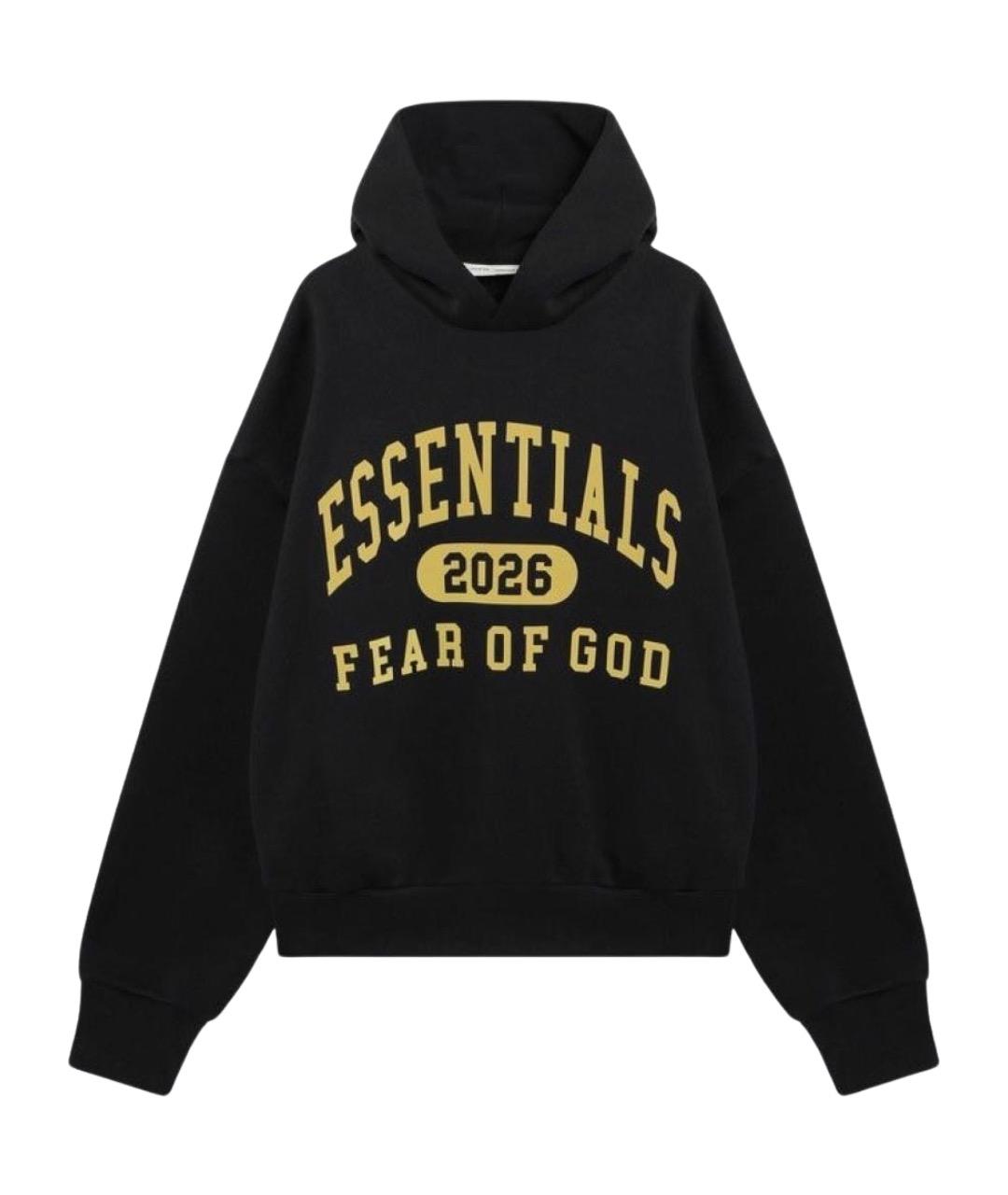 FEAR OF GOD ESSENTIALS Черный хлопковый джемпер / свитер, фото 1