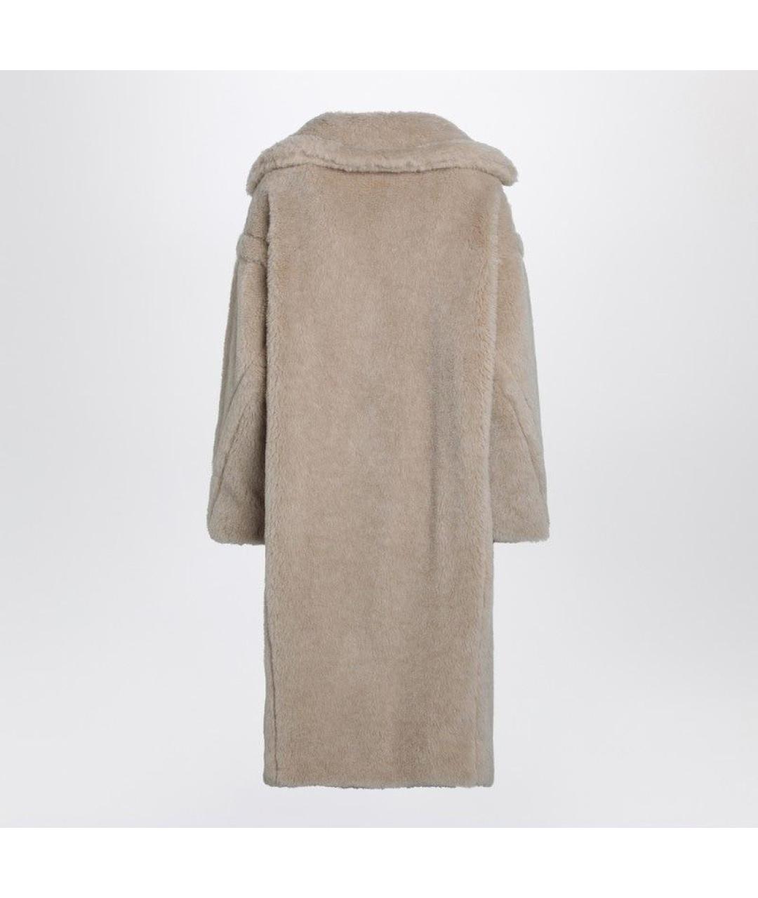 MAX MARA Бежевая шерстяная шуба, фото 2
