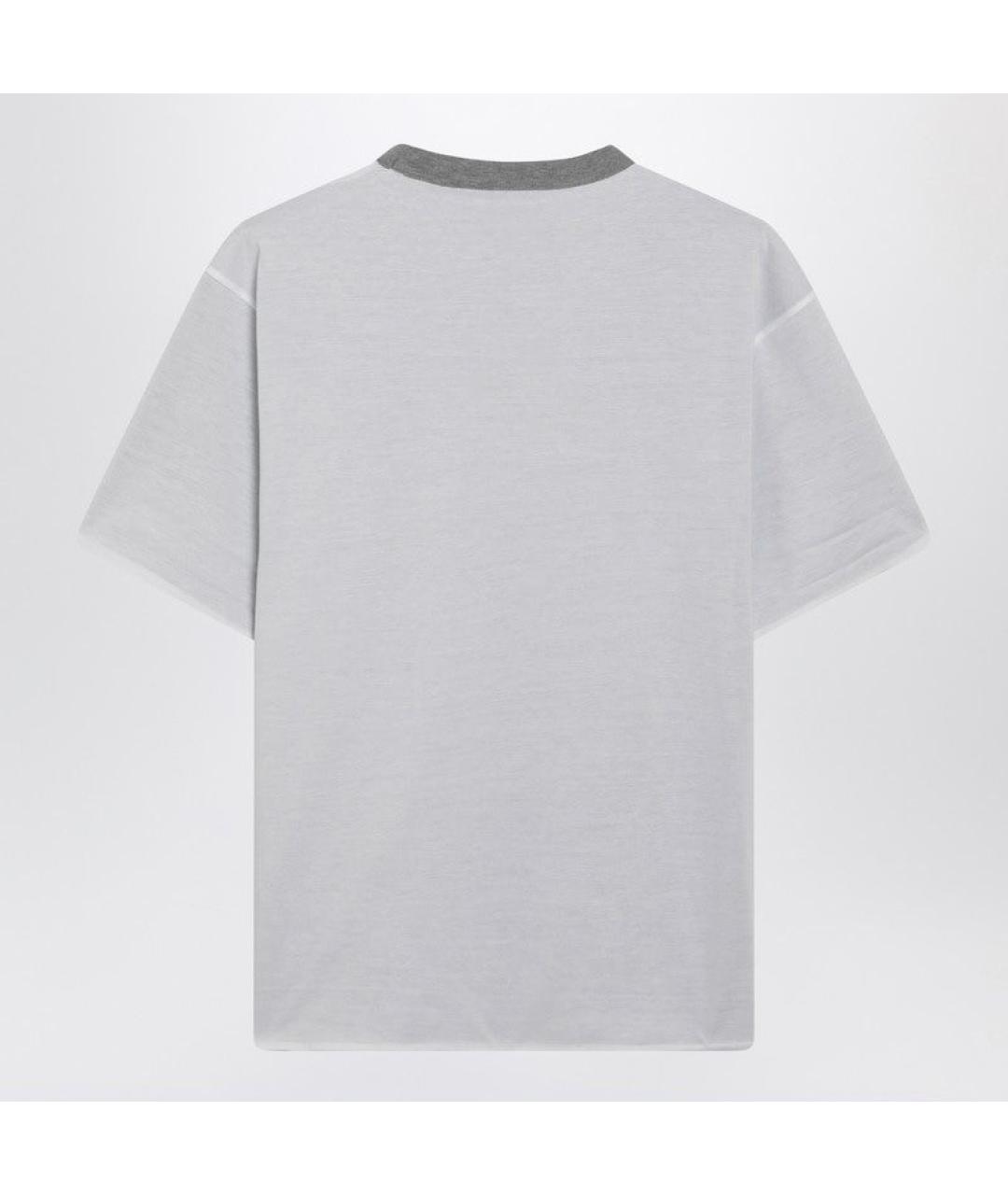 PRADA Белая хлопковая футболка, фото 2