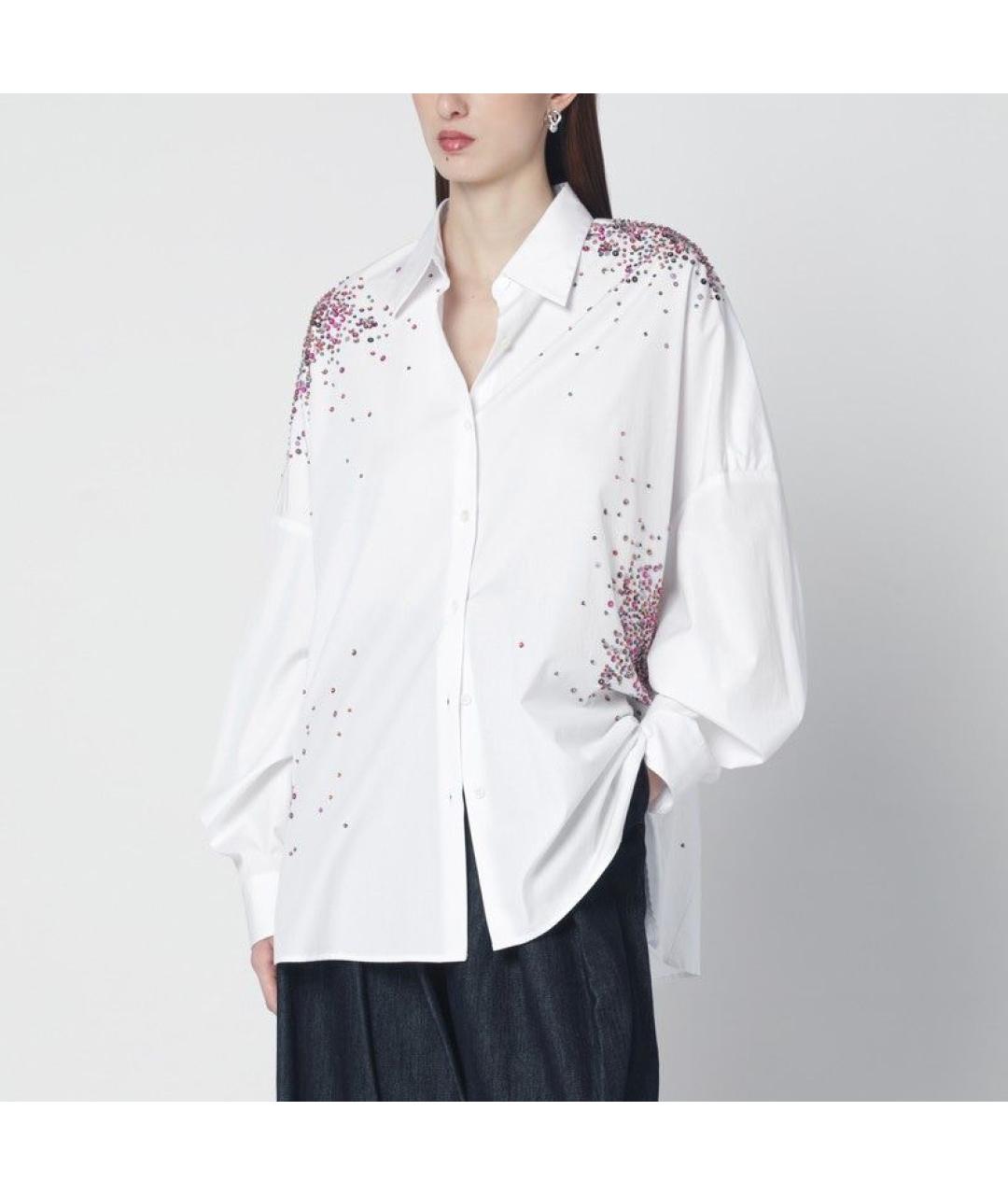 DRIES VAN NOTEN Белая хлопковая рубашка, фото 3