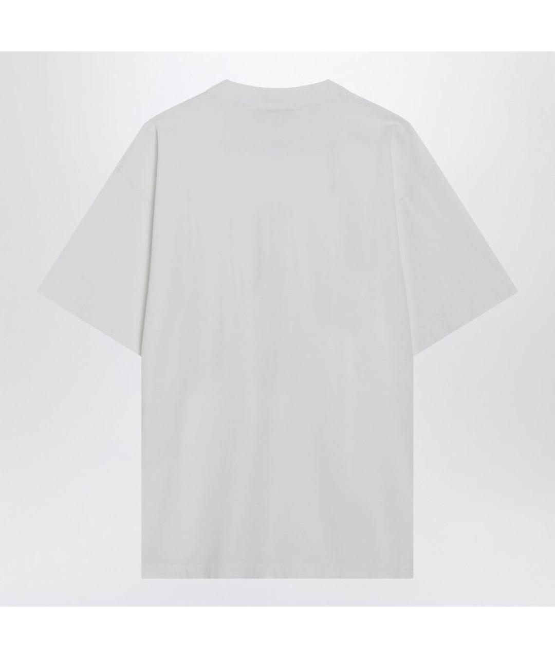 STONE ISLAND Белая хлопковая футболка, фото 2