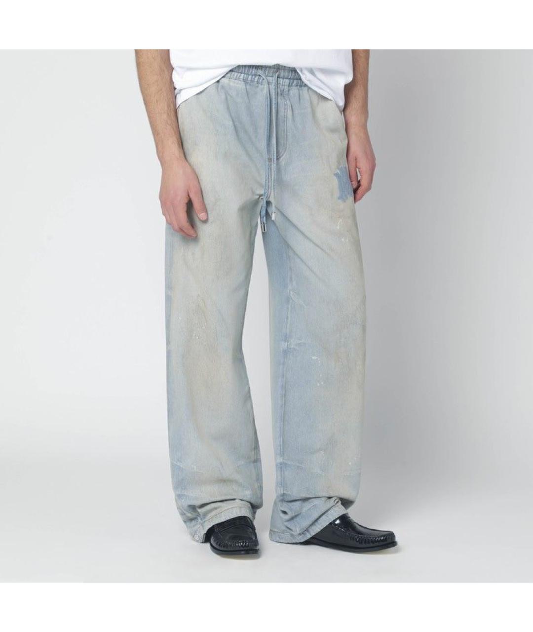 AMIRI Голубые полиэстеровые повседневные брюки, фото 2