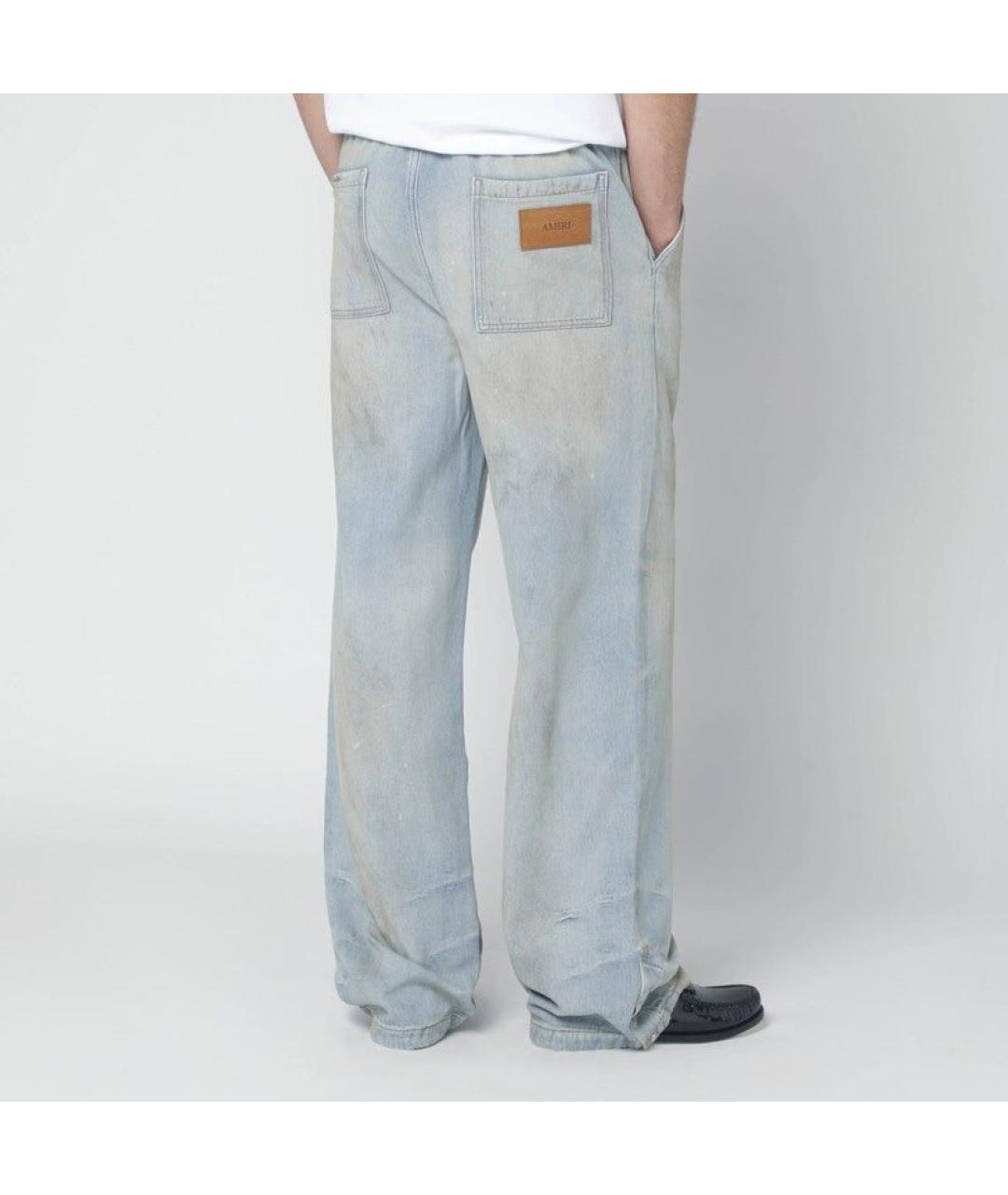 AMIRI Голубые полиэстеровые повседневные брюки, фото 3