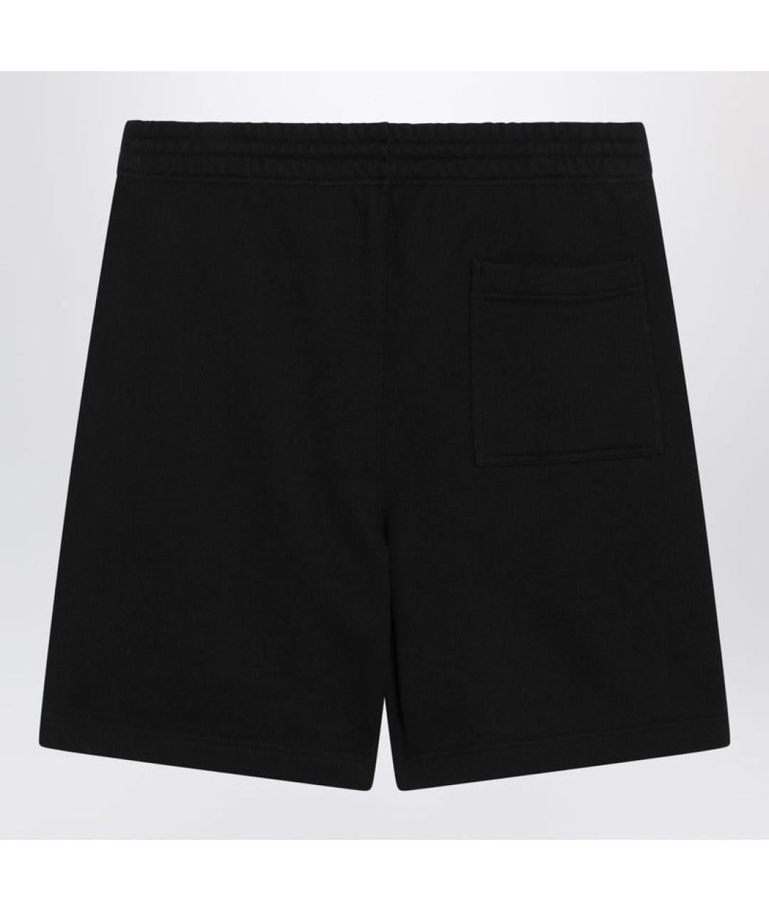 BURBERRY Черные хлопковые шорты, фото 2